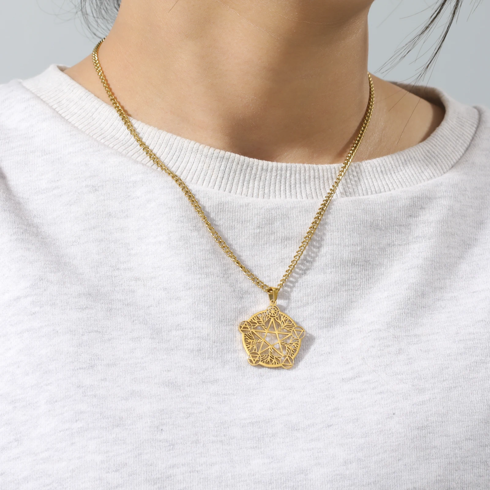 Pentagramme en acier inoxydable – Image 3