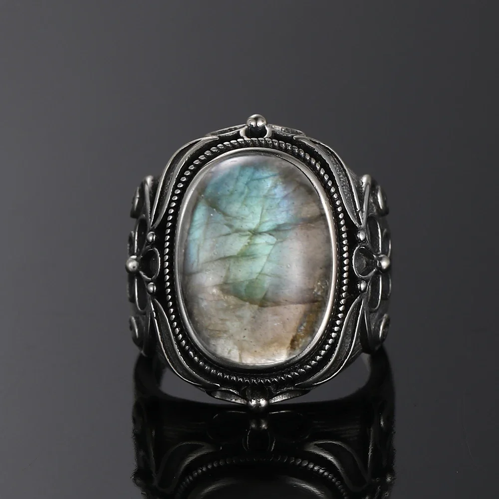 Bague en pierre de labradorite. – Image 5