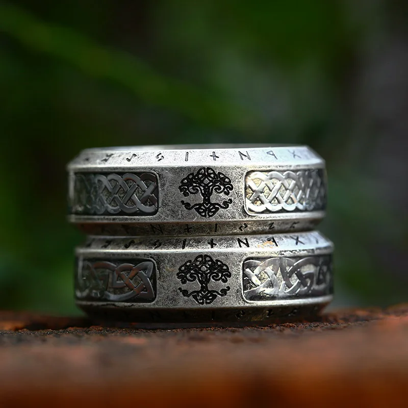 Bague Viking en acier inoxydable – Image 2